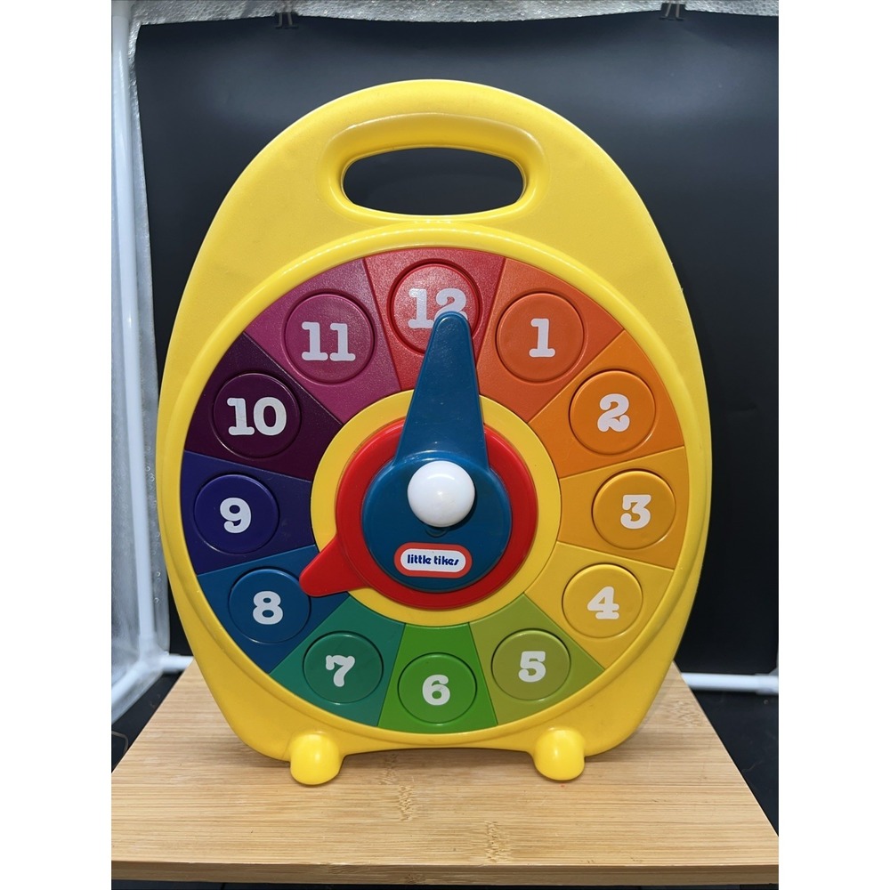 Little Tikes Play And Learn Clock Toy Complete Vintage Works USA Made 1992